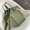 Loewe Small Hammock Bag In Classic Calfskin and Anagram Jacquard Green/Beige