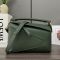 Loewe Small Puzzle Edge Bag In Classic Calfskin Vintage Green