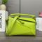 Loewe Small Puzzle Edge Bag In Classic Calfskin Meadow Green