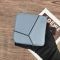 Loewe Puzzle Squared Zip Wallet In Classic Calfskin Sky Blue