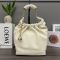 Loewe Small Squeeze Bag In Mellow Nappa Lambskin Beige