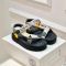 Loewe Strappy Espadrille Sandals Unisex Nylon Black/Beige