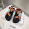 Loewe Strappy Espadrille Sandals Women Nylon Black/Brown