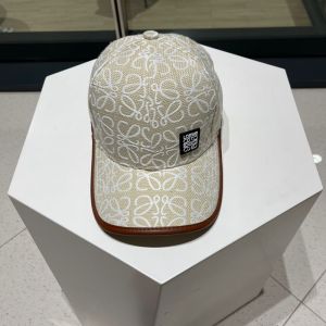 Loewe Tiny Anagram Embroidery Baseball Cap In Canvas White
