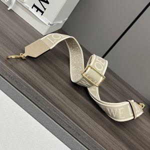 Loewe Anagram Strap In Jacquard and Calfskin Apricot