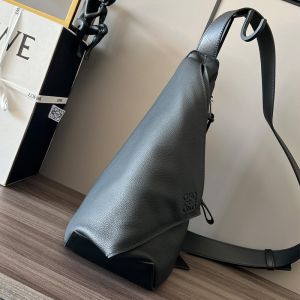 Loewe Anton Sling In Soft Grained Calfskin Black