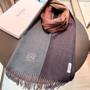 Loewe Degrade Scarf In Cashmere Blue/Grey