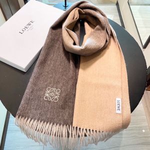 Loewe Degrade Scarf In Cashmere Taupe/Camel