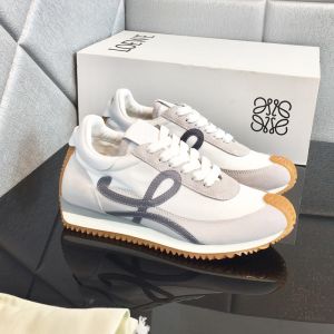 Loewe Flow Runner Sneakers Unisex Nylon and Suede Grey/Dark Grey