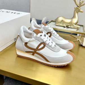 Loewe Flow Runner Sneakers Unisex Nylon and Suede Grey/Taupe