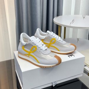 Loewe Flow Runner Sneakers Unisex Pvc and Suede White/Yellow