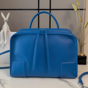 Loewe Large Amazona 180 Bag In Soft Calfskin Royal Azur