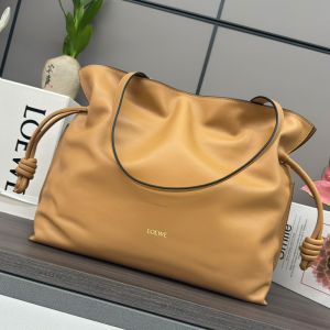 Loewe Large Flamenco Clutch In Nappa Calfskin Warm Desert