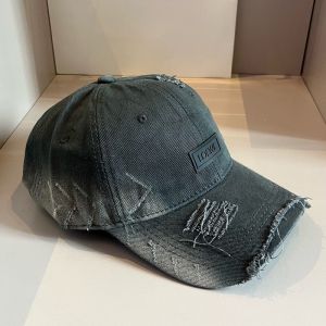 Loewe Logo Baseball Cap In Denim Taupe