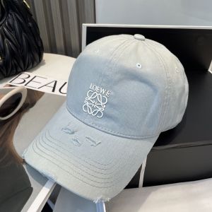 Loewe Logo Anagram Baseball Cap In Gradient Canvas Sky Blue