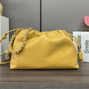 Loewe Medium Flamenco Purse In Mellow Nappa Lambskin Desert Yellow