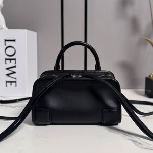 Loewe Mini Amazona 180 Bag In Soft Calfskin Black