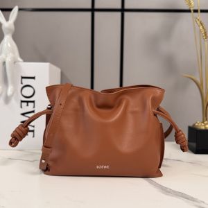 Loewe Mini Flamenco Clutch In Nappa Calfskin Squirrel