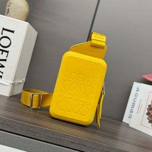 Loewe Molded Sling In Smooth Calfskin Yellow