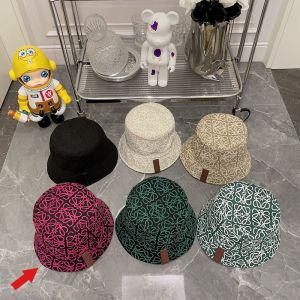 Loewe Reversible Anagram Bucket Hat In Jacquard and Nylon Black/Pink