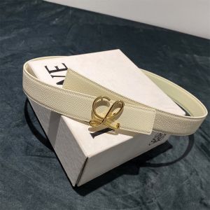 Loewe Reversible Belt In Epsom Calfskin White