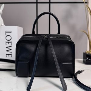 Loewe Small Amazona 180 Bag In Soft Calfskin Black