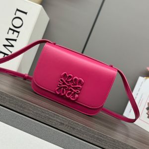 Loewe Small Goya Bag In Silk Calfskin Rose