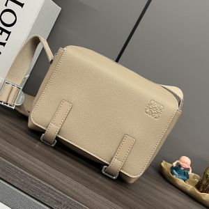 Loewe XS Military Messenger Bag In Soft Grained Calfskin Sand
