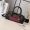 Loewe Amazona 23 Cropped Bag In Marquetry Squares Motif Nappa Calfskin Black/Burgundy