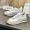 Loewe Flow Runner Sneakers Women Suede and Nylon Grey/White