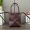 Loewe Mini Puzzle Fold Tote In Shiny Calfskin Burgundy
