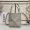 Loewe Mini Puzzle Fold Tote In Shiny Calfskin Grey