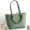 Loewe Small Anagram Tote In Classic Calfskin Avocado Green