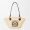 Loewe Small Anagram Basket Bag In Iraca Palm and Calfskin Beige/Black