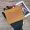 Large Square Coin Cardholder In Soft Grained Calfskin Camel