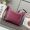 Loewe Small Cubi Crossbody Bag with Jacquard Strap In Supple Smooth Calfskin Crimson