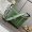 Loewe Small Cubi Crossbody Bag with Jacquard Strap In Supple Smooth Calfskin Hunter Green